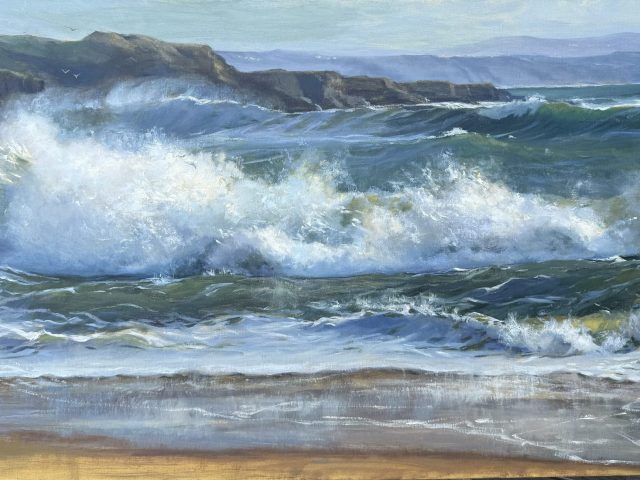 AVSJJonesBarreling In Waves crashing on shore